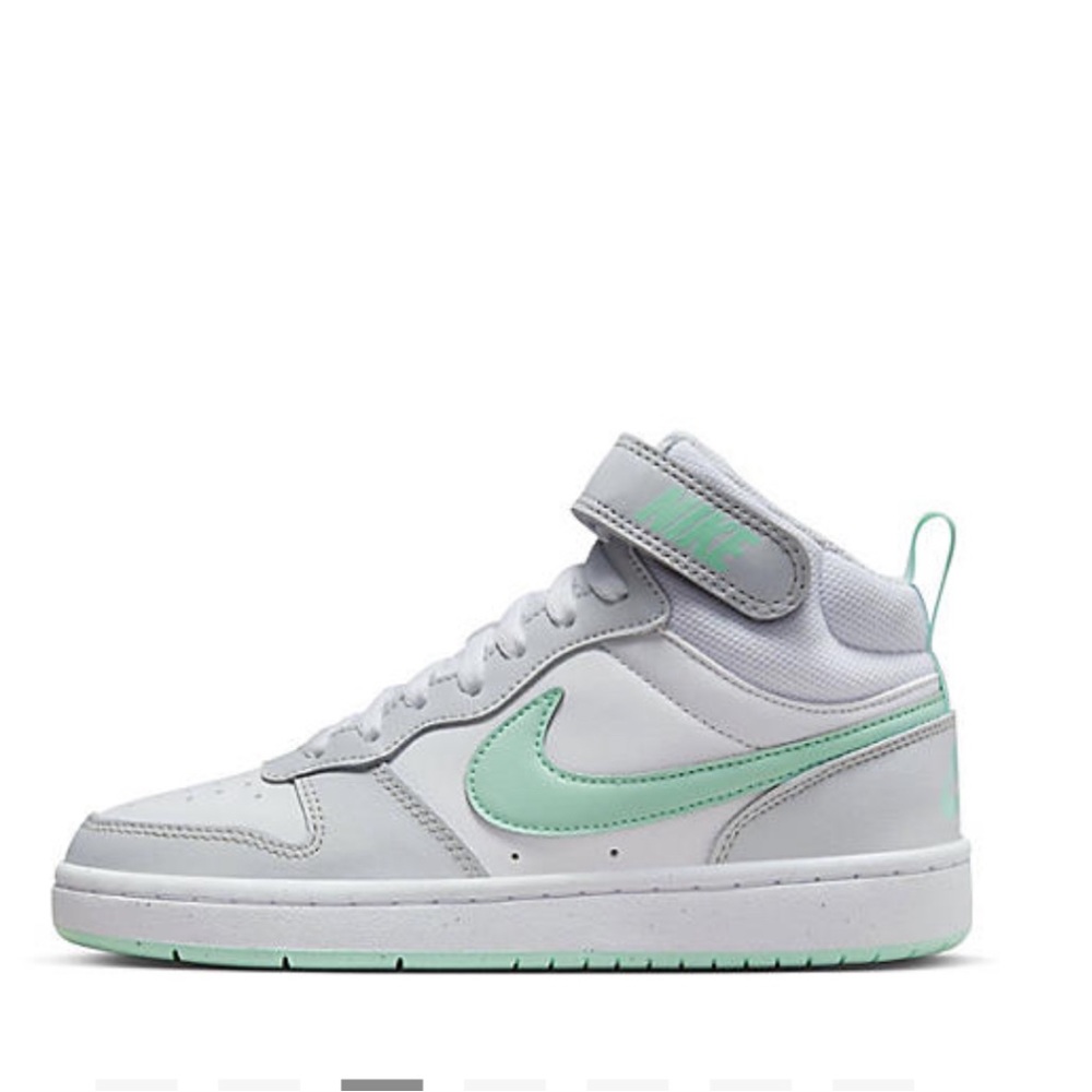 Nike high top white & turquoise